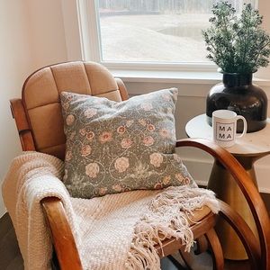 Floral printed square pillow - Studio McGee